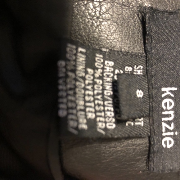 Kenzie faux leather skirt dark brown size 8 - Picture 5 of 5